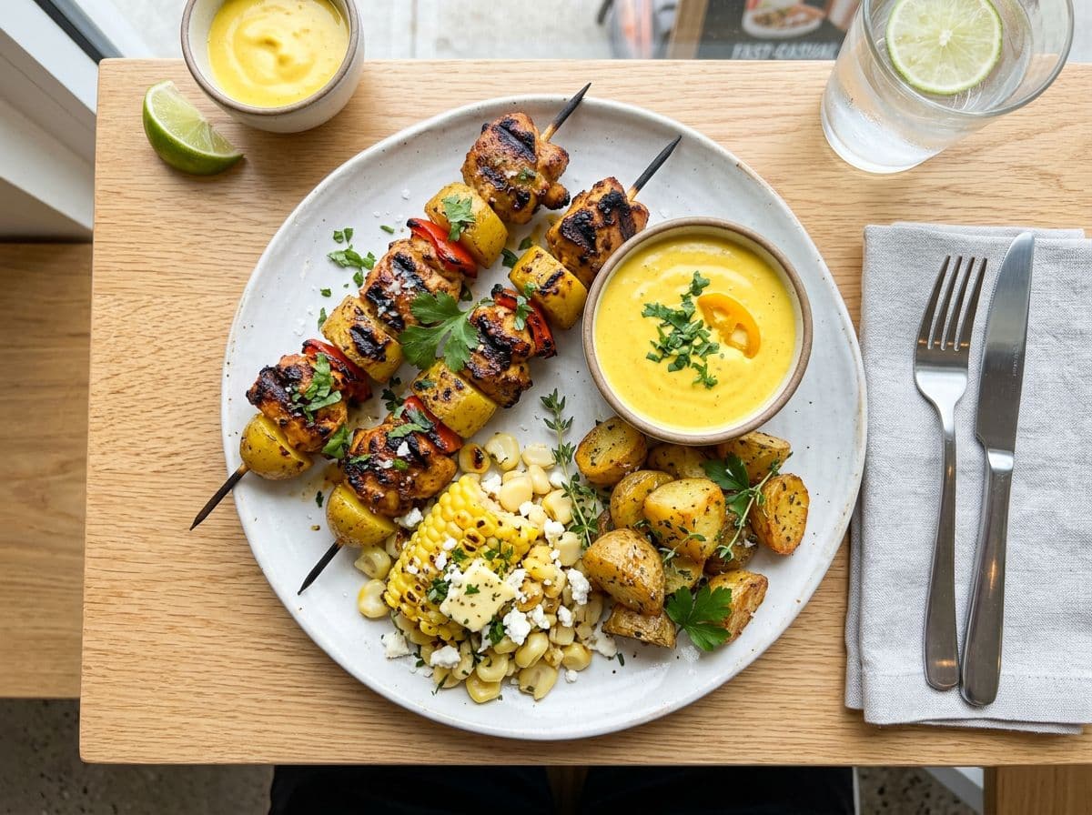 Shrimp Anticuchos at CVCHÉ Houston